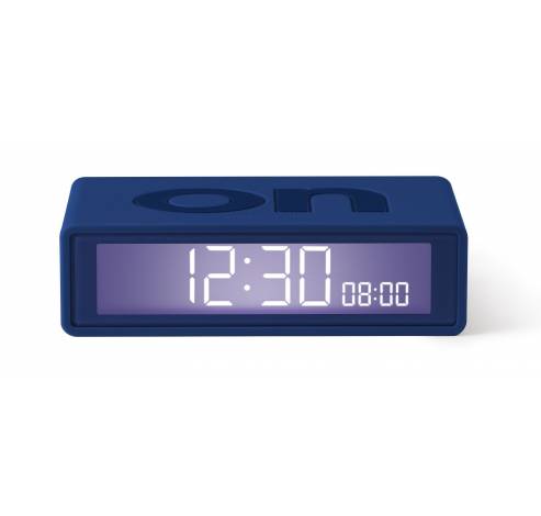 Flip+ Travel Clock Omkeerbare wekker Donkeblauw  Lexon