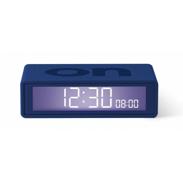 Flip+ Travel Clock Omkeerbare wekker Donkeblauw 