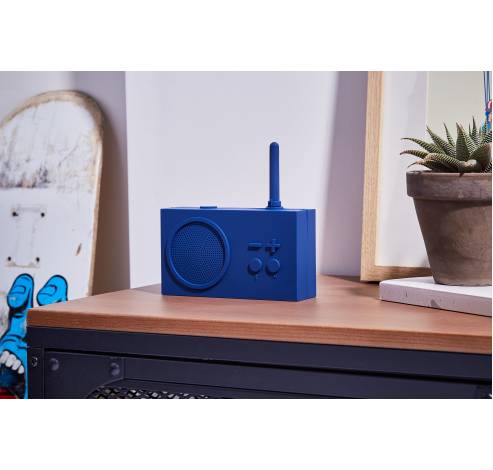 TYKHO 3 FM-radio Bluetooth Speaker Donkerblauw  Lexon