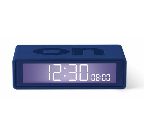 Flip+ Travel Clock Omkeerbare wekker Blauw  Lexon