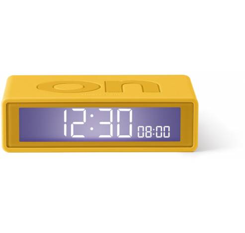 Flip+ Travel Clock Omkeerbare wekker Geel  Lexon
