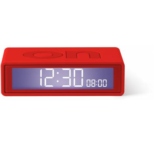 Flip+ Travel Clock Omkeerbare wekker Rood  Lexon