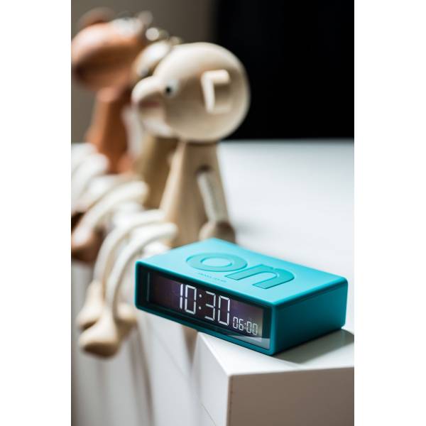 Flip+ Travel Clock Omkeerbare wekker Duck Blue 