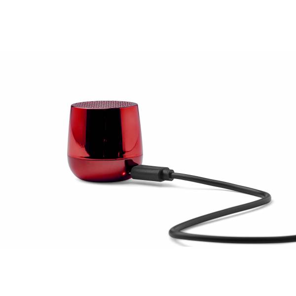 Mino+ Chrome Bluetooth Speaker Metallic Rood 