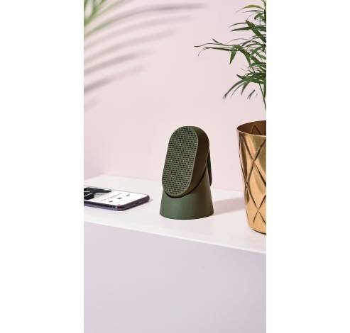 Mino T Bluetooth speaker met karabijnhaak Kaki  Lexon