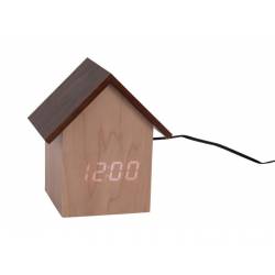 House Alarmklok LED Light Wood 