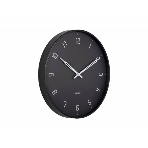 Wandklok Stark iron matt black 