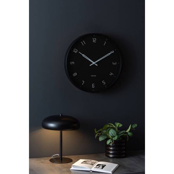 Wandklok Stark iron matt black 