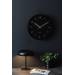 Wandklok Stark iron matt black 