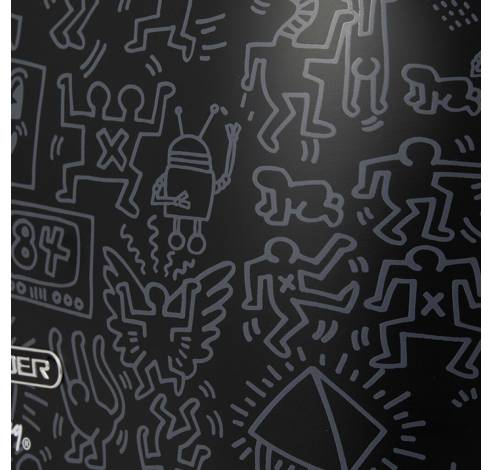 Keith Haring broodrooster met 2 sleuven zwart  Schneider