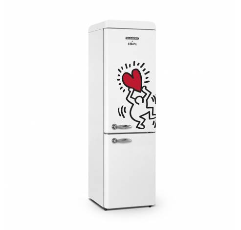 Réfrigérateur combiné Keith Haring 249 L blanc  Schneider