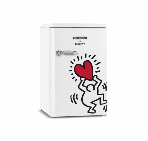 Keith Haring tafelmodel koelkast 109L wit  Schneider