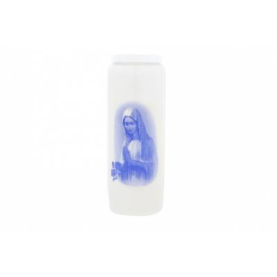 Bougie 9jours Bl Blauwe Madonna Zonder Gebed  Hautekiet Candles