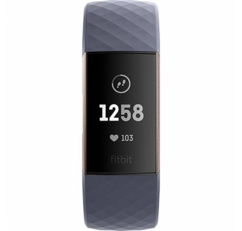 Charge HR 3 Goudroze/Blauwgrijs  Fitbit
