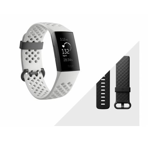 Charge 3 Special Edition Grafiet/Wit Silicoon  Fitbit