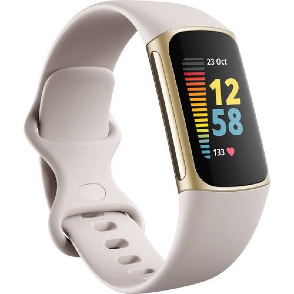 Fitbit Activiteitstracker Charge 5 lunar white/soft gold