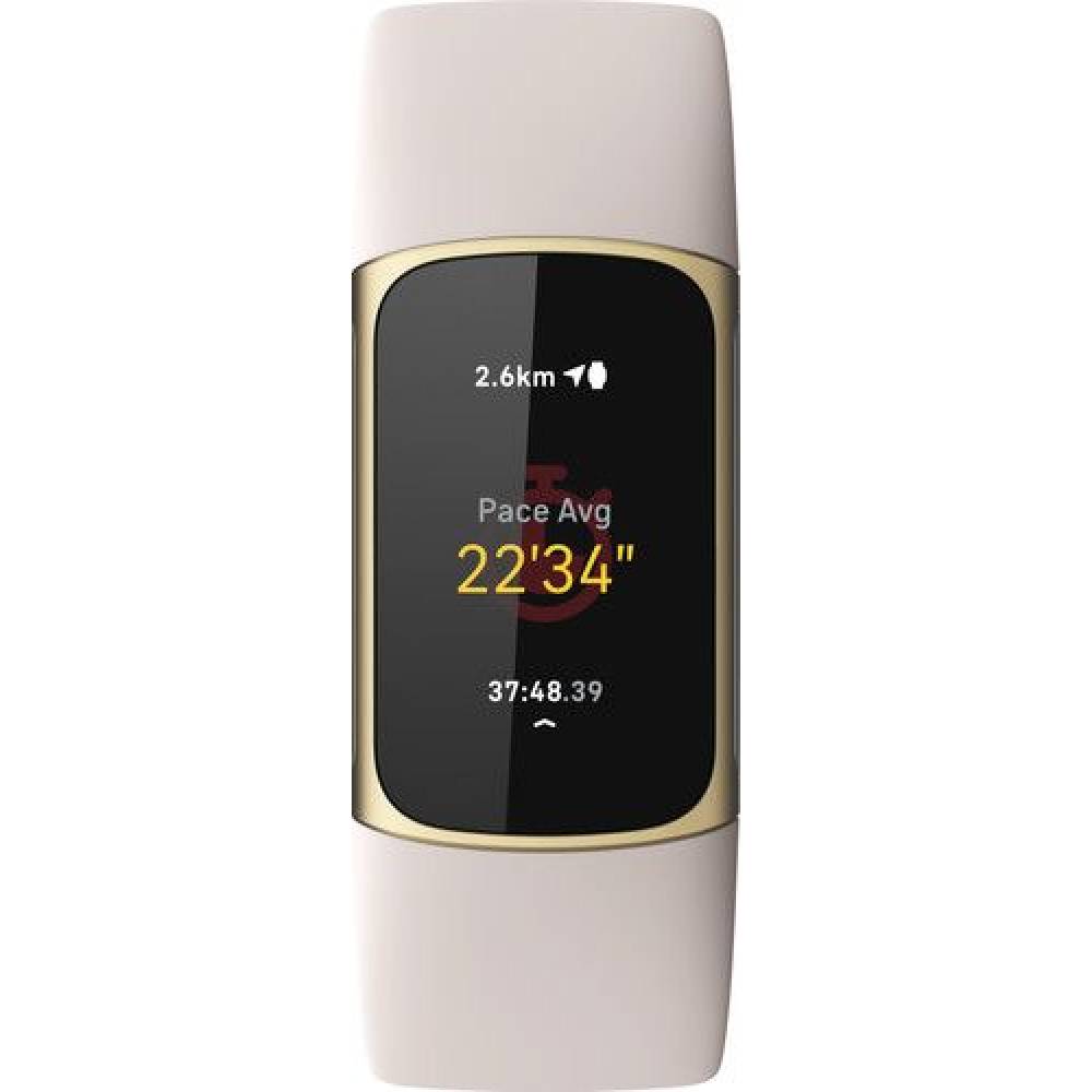 Fitbit Activiteitstracker Charge 5 lunar white/soft gold