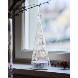 Kerstboom mini cozy tree 22H White/Clear 