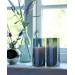 Kaars Ivy glass 2 set diam 7.5cm H15cm GREY 