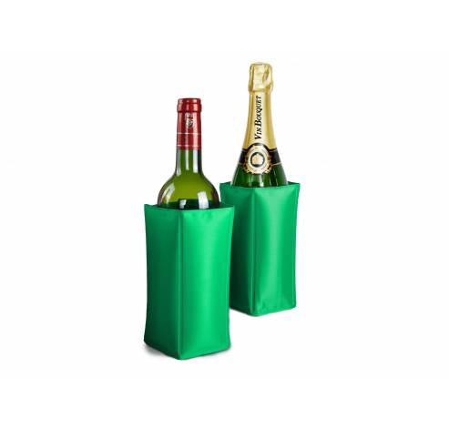 Refroidisseur de bouteille avec gel vert  Vin Bouquet 