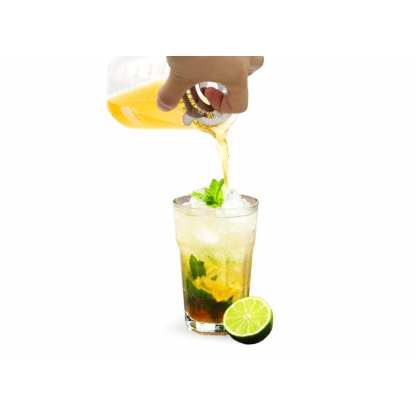 Cocktail-set: maatbeker+strainer 