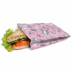 Lunchzak sandwich eenhoorn - 19x14cm 