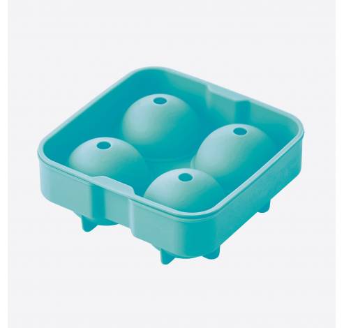 Ijsballenvorm uit silicone voor 4 ijsballen aquablauw ø 4.5cm  Dotz