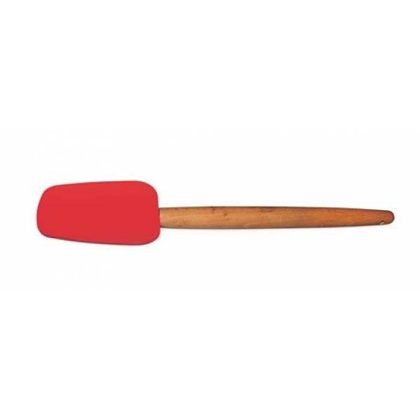 Pannenlikker met beuken handvat rood, gr. of aquab. 31cm 