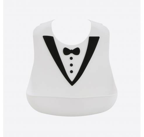 Kids bavoir bébé en silicone Tuxedo de 6 mois à 3 ans