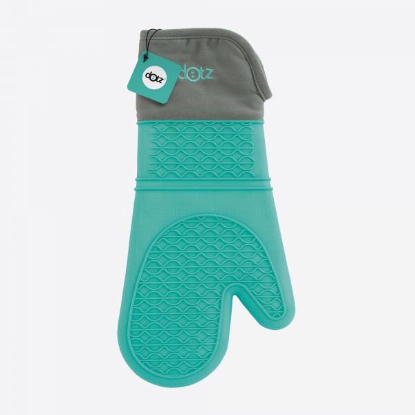 Handschoen uit silicone aquablauw 