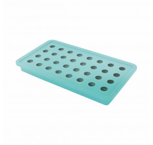 Moule à glaçons en silicone pour 32 perles de glace bleu aqua  Dotz