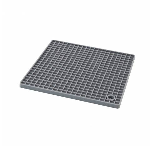 Vierkante panonderzetter/pannenlap uit silicone grijs  Dotz
