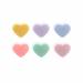 Dotz Set van 6 glasmarkers uit silicone multicolor hart