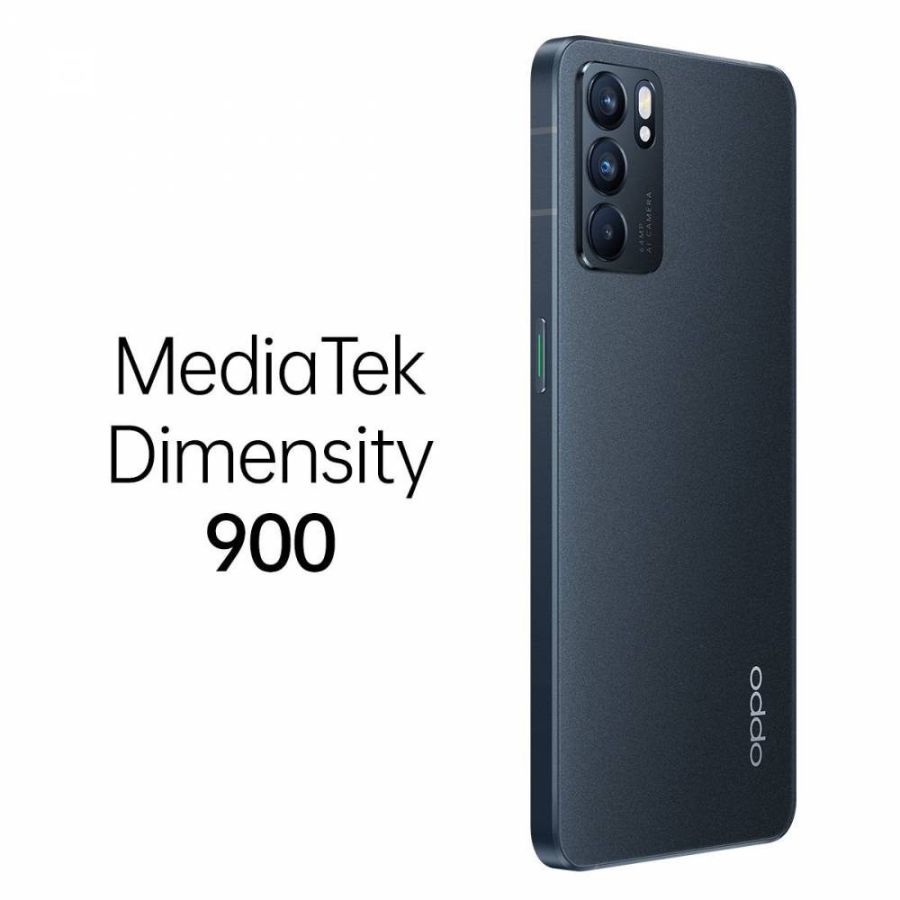 Oppo Smartphone Reno6 5G stellar black