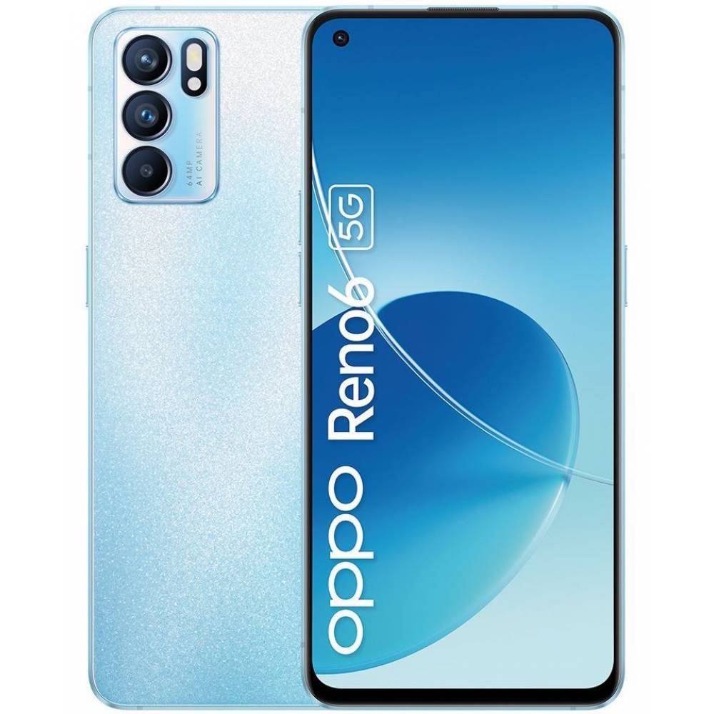 Oppo Smartphone Reno6 5g arctic blue