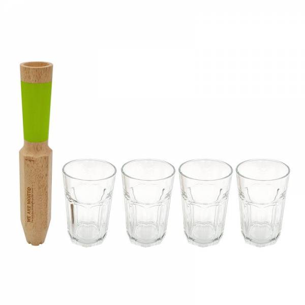 Morry cocktail stamper mojito 4 in 1 5x5x28cm  