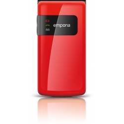 Emporia Flip Basic Senioren mobiele telefoon Red 