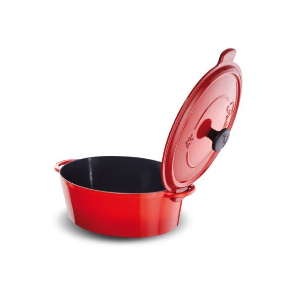 Ovale Cocotte 33cm Rood 