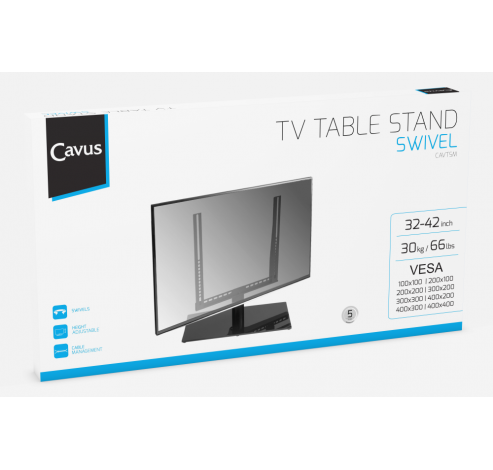 Universele draaibare TV voet geschikt voor 32-42 Inch TV’s  Cavus