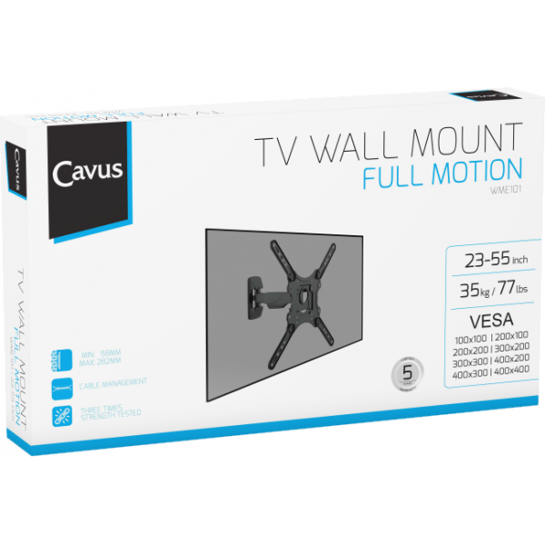 Cavus WME101 Full Motion Single [2] Tv Muurbeugel
