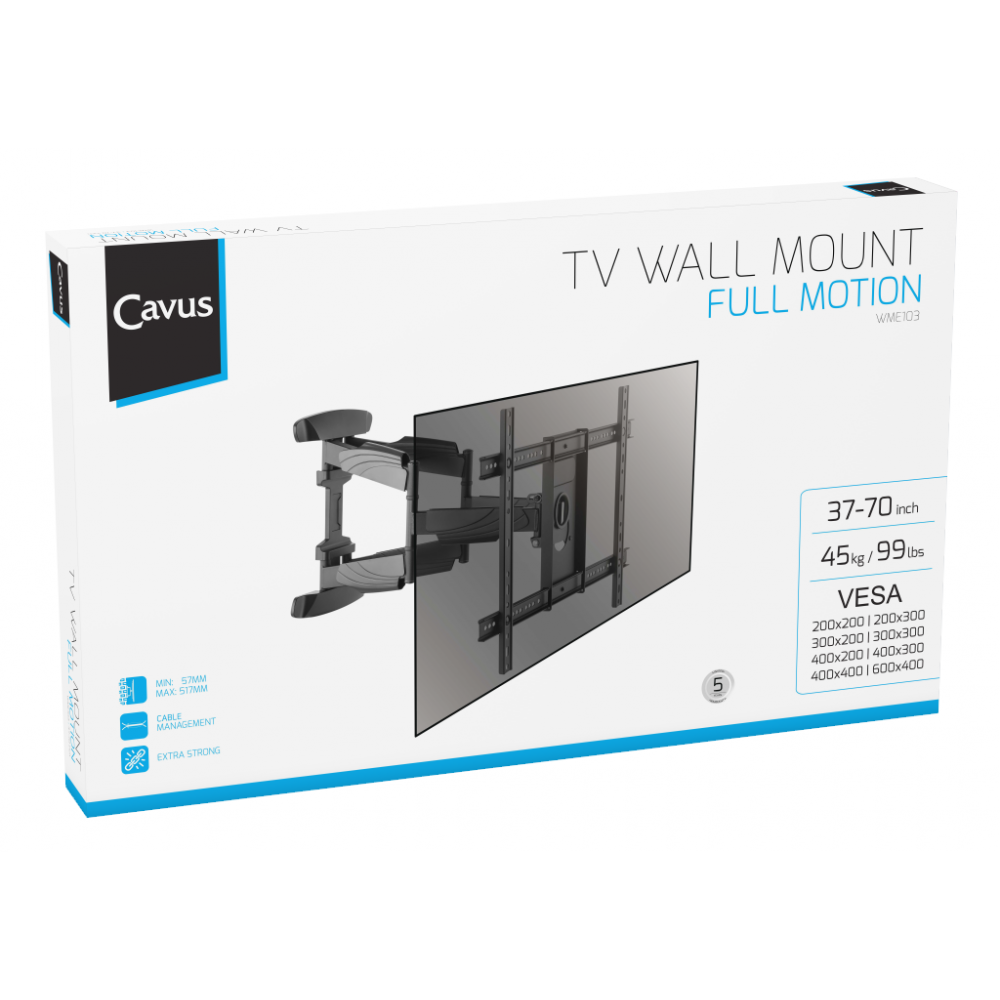 Cavus TV Beugels Full Motion Tv Muurbeugel 37-70''