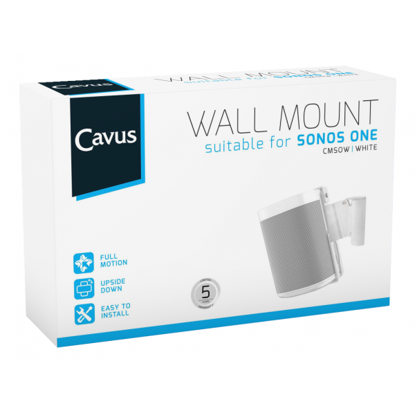 Cavus Muurbeugel voor Sonos ONE / ONE SL Wit