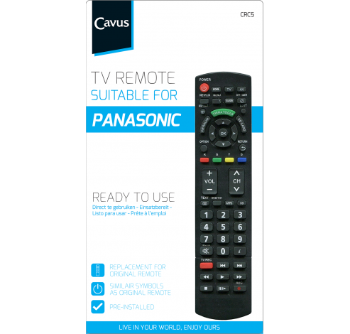 TV afstandsbediening voor Panasonic  Cavus