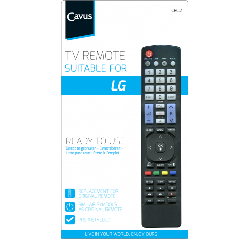 TV afstandsbediening voor LG  Cavus