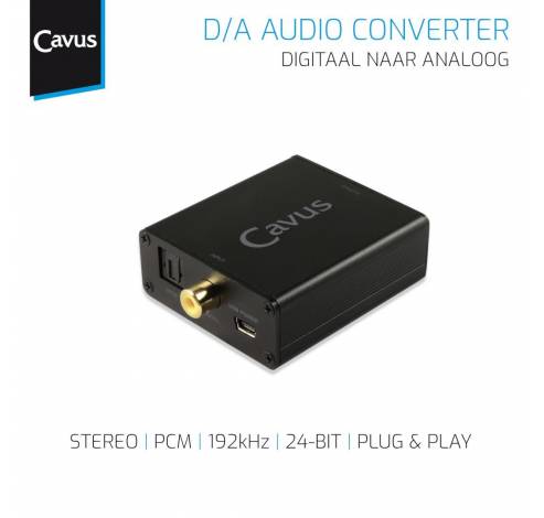 Convertisseur audio - Toslink/coaxial vers RCA et 3,5 mm  Cavus