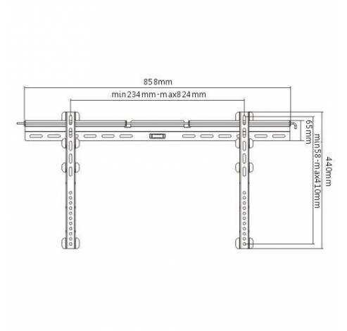 Vaste TV beugel 37-70inch Vesa 800  Cavus