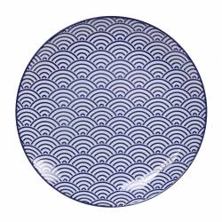 Tokyo Design Studio Nippon Blue Plate 25.7x3cm Wave TN-06/A 3/24 