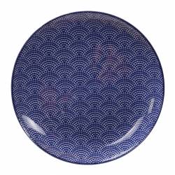 Tokyo Design Studio Nippon Blue Plate 25.7x3cm Dots TN-06/B 3/24 