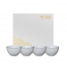 Nippon White Bowl Set 4pcs 11,4x7cm 1/6 