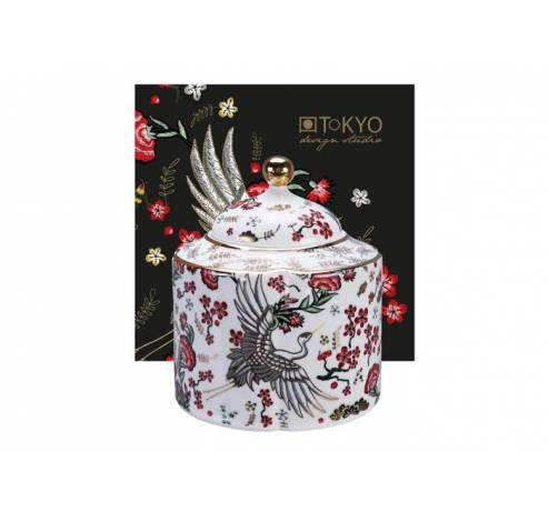 Mythical Crane Storage Jar 16689 1/6  Tokyo Design Studio